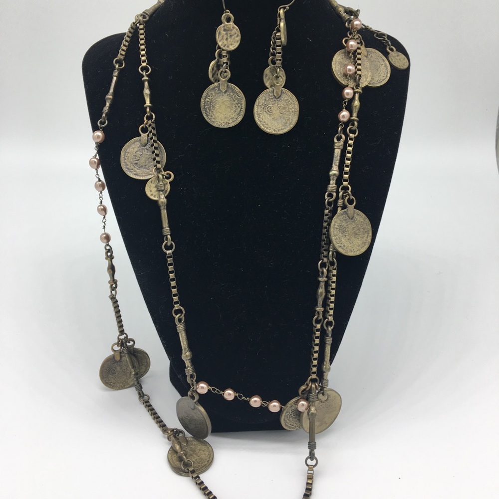 Necklace and earrings